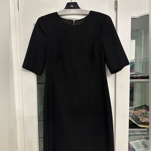 Theory Elegant Black Long Sleeve Dress